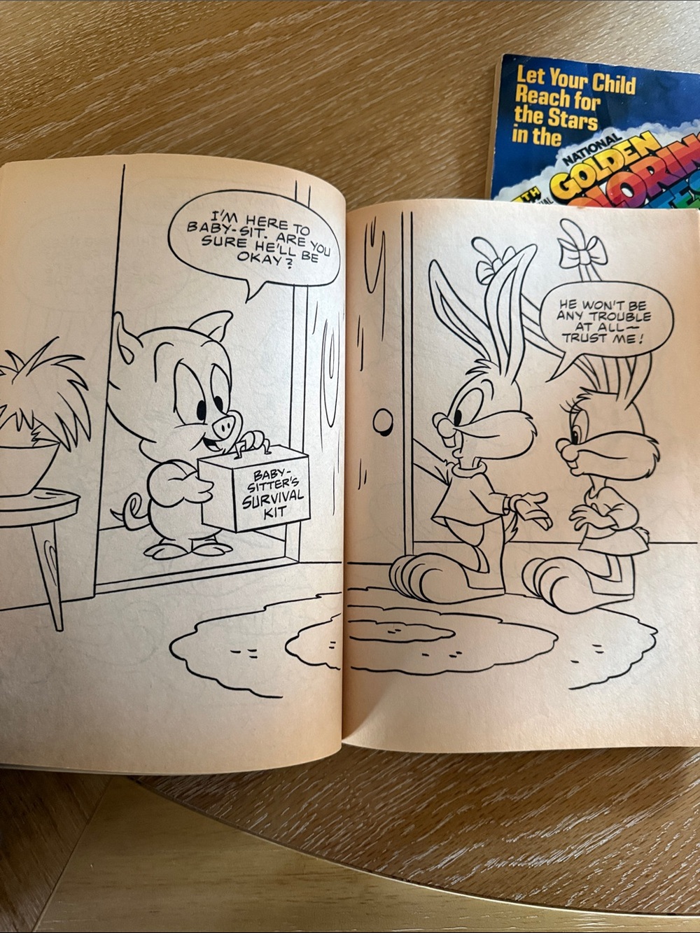Vintage Tiny Toons and Garfield Coloring Books USED - Picture 9 of 16